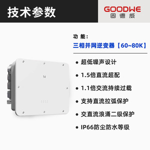 Convertisseur solaire Goodwe 100/110/125/225KW triphasé connecté au réseau pour usage commercial - Product Image 2