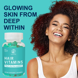 Integratore Multivitaminico in Gommose <span class=keywords><strong>Blu</strong></span> per Adulti con Biotina, Vitamina C ed E, a Marchio Privato, per la Crescita dei Capelli e la Riduzione della Caduta dei Capelli - Product Image 6