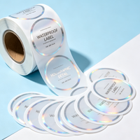 Autocollants en vinyle imperméables personnalisés pour emballages assortis, étiquettes avec logo personnalisé pour flacons en verre cosmétiques de 3 à 10 ml pour peptides
