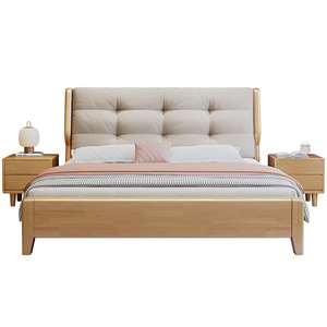 Solid Wood Storage Bed 1.5M 1.8M <b>Pine</b> Frame Modern Minimalist Bedroom Furniture Low Box Design Adult Use - Product Image 4