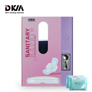 Dkmvending Small Coin Operated Wall Mounted Feminine Hygiene Sanitary Pads Pad Towel Napkins Tampons Dispenser Vending Machine