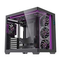 LOVINGCOOL Full Tower ATX Gaming PC Case Nuevo gabinete Gamer de vidrio templado con pantalla de visualización de temperatura en stock