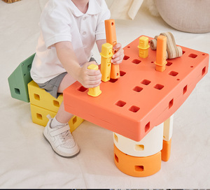 Building <b>Block</b> Car Toy <b>Plastic</b> Educational Multi-Function for 4-6 Years Old Boys Girls Birthday Gift Large Parts - Product Image 4