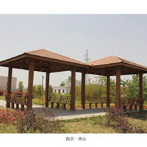 ไม้โพลีเมอร์ผสมพาวิลเลี่ยนชนบทพร้อมหลังคาโพลีคาร์บอเนตประกอบง่ายสำหรับระเบียงและระเบียง - Product Image 3