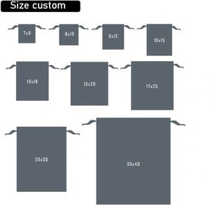 Pochette de rangement pour extensions de cheveux avec logo personnalisé, sacs d'emballage pour perruques, sacs à cordon en satin noir pour mèches de cheveux, sacs cadeaux pour mèches de cheveux - Product Image 6