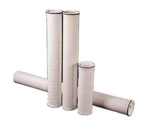 High Flow Water Filter Filters 40 Inch Pleated Filter Cartridges For Oil Water Treatment Plant