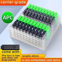 Conector SC UPC APC de Pre-Pulido Rápido OEM Azul Verde SC PC FTTH Equipo de Fibra Óptica de Montaje Rápido Reutilizable 04 SC