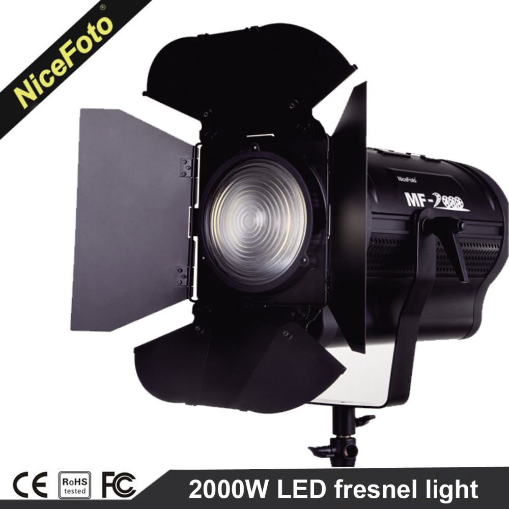 Nicefoto MF-2000 200W LED Fresnel Light - Professional