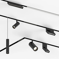 Éclairage sur rail magnétique contrôlé par application WiFi, Ra>80, dimmable RGB CCT 220V 48V pour la décoration intérieure moderne
