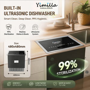 Undermount <b>Kitchen</b> with Built-<b>in</b> Dishwasher, 304 Stainless Steel for Home, Apartment & Small Commercial Ksw4848 Ultrasonic - Product Image 2