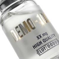 Etiquetas Personalizadas Transparentes para Frascos de PET con Estampado en Frío, Acabado Mate Esmerilado para Botellas de 3ml, 5ml y 10ml