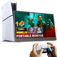 Monitor Portátil OEM ODM de 14 Pulgadas 1080P, Pantalla IPS Tipo-C, Diseño Ligero HDR, Extensión para Portátil, Altavoz Integrado, LED para Juegos