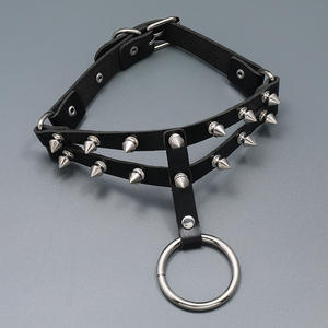 Collar de Cuero con Tachuelas de Plástico Estilo Punk Gótico para Mujer, Joyería Sexy de Alta Calidad para Club - Product Image 2