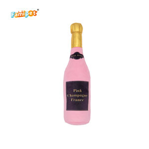 Famipet Custom Champagne Series Design farcito Soft <span class=keywords><strong>Dog</strong></span> Squeaky <span class=keywords><strong>Toy</strong></span> <span class=keywords><strong>Pet</strong></span> peluche per cane - Product Image 4