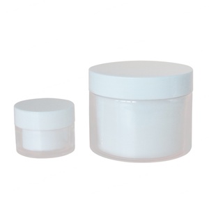 High Quality White PET Plastic Container <b>Scrub</b> Jar with Lid for Body Butter Cream Packaging 30g 200g - Product Image 1