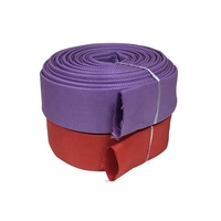 Contrôleur de feu électrique rouge pu, doublure en cuir, rouge, 38mm 50mm 65mm 77mm 100mm 2 pouces 2.5 pouces 3 m 30m 25m 20m