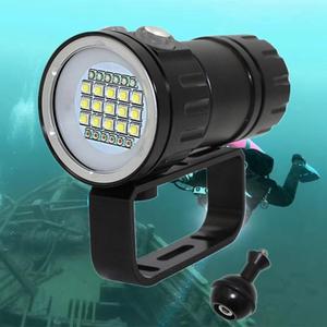Lampe de poche de plongée sous-marine IP68 étanche 27 * LED sous-marin photographie supplément lumière de remplissage 120M torche de plongée en haute mer - Product Image 2