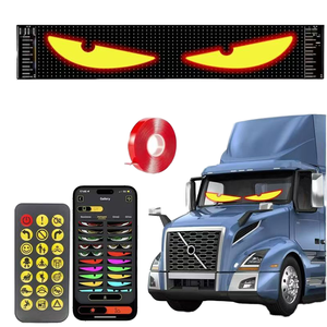 แผงไฟ LED แบบยืดหยุ่น Matrix Pixel สำหรับติดตั้งท้ายรถยนต์ ไฟไดนามิก Devil Eyes ไฟโฆษณา DIY แรงดัน 5V หลายสี ใช้ได้กับรถยนต์ทั่วไป - Product Image 1