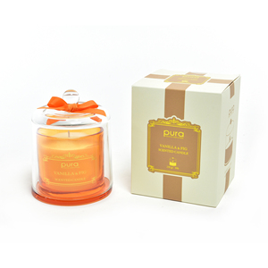 Bougie à la vanille et aux figues 230g dans un cloche en verre de diamètre… 10,5 cm H. 14 cm - Product Image 1