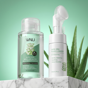 WNU OEM <span class=keywords><strong>Agua</strong></span> Desmaquillante Suave con Aloe Vera <span class=keywords><strong>Mineral</strong></span> 300mL Limpieza Profunda de Poros <span class=keywords><strong>para</strong></span> Piel Sensible Uso 3 en 1 Facial/Ojos/Labios - Product Image 1