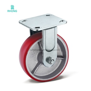 6 polegadas PU núcleo de ferro rodízios giratória Heavy Duty Workshop Castor Wheel - Product Image 4