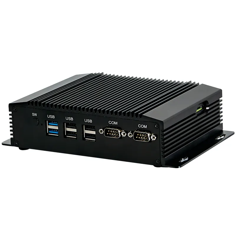 แบบพกพา Thin Client 2 LAN J1900 Mini PC Linux Server Pfsense Router Fanless อุตสาหกรรมคอมพิวเตอร์ PC Watchdog RS485 4G SIM WiFi