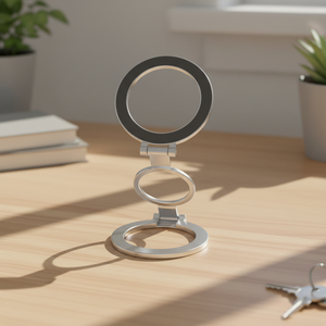 Dual-Head Magnetic Phone Holder - Adjustable Metal Mount