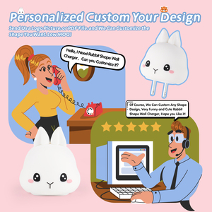 Cargador de pared de perro <span class=keywords><strong>Akita</strong></span> con diseño creativo de estilo japonés, adaptador de corriente de 20W y 30W, cargador de pared USB tipo C de carga rápida para teléfono - Product Image 2
