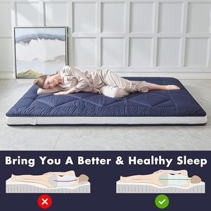 Colchón de espuma tamaño Queen y King futón japonés de alta densidad con cómoda cama de <span class=keywords><strong>suelo</strong></span> con cubierta extraíble - Product Image 4