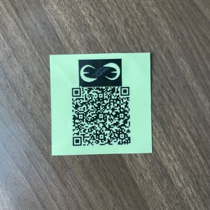 Tùy chỉnh phát sáng trong bóng tối dấu hiệu kinh doanh QR in mã sáng không thấm nước giấy QR mã Nhãn dán nhãn - Product Image 6