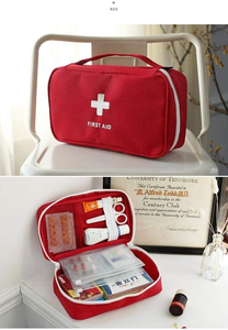 Bolsa de Primeros Auxilios de Viaje, Bolsa de Almacenamiento Médico de Emergencia Portátil, Roja, de Oxford, con Suministros Médicos, Kit de Supervivencia de Emergencia para Viajes - Product Image 3