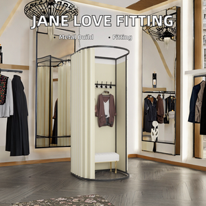 ห้องลองเสื้อผ้าแบบพกพาสุดหรูของร้านเสื้อผ้าบูติก Jane โครงสร้างโลหะตกแต่งผนังสไตล์ผสมผสาน - Product Image 2