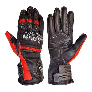 Guantes de Motocicleta Personalizados con Protección para los Nudillos, Guantes de Cuero para Motociclismo, Ciclismo, Motocross, Carreras de Motos de Cross - Product Image 1
