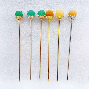 Nuevas llegadas artesanías de piedra semipreciosa, barra de pelo de cristal, horquilla de piedra de amatista cruda Natural para regalo - Product Image 5