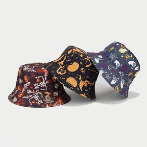 Sombrero de Pescador Reversible Azov-yt con Estampado de Calabaza de Halloween y Expresión de <span class=keywords><strong>Diablo</strong></span>, en Oferta - Product Image 2