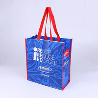 Sac de courses pliable en PP laminé, géométrique, réutilisable, écologique, personnalisable, couleur publicitaire, sac non tissé