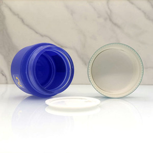 Envase de Lujo para Lociones Cosméticas de 50g, Frascos de Vidrio Esmerilado Negros para Cremas Faciales - Product Image 2