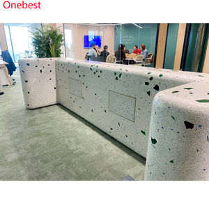 2026 Belle conception Table <span class=keywords><strong>de</strong></span> réception en pierre <span class=keywords><strong>de</strong></span> terrazzo <span class=keywords><strong>de</strong></span> quartz Export USA Mobilier <span class=keywords><strong>de</strong></span> bureau - Product Image 4