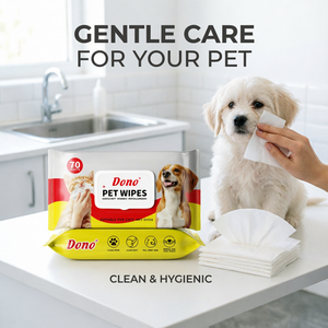 Lingettes multi-usages pour animaux de compagnie, emballage personnalisé, nettoyage complet du corps, des pattes, du derrière, des oreilles, des yeux, sans danger pour les chatons et les chiots, hygiène quotidienne - Product Image 2