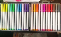 12 couleurs Non Toxique Design Professionnel Aquarelle Art Marqueur Stylo Ensemble pour Artiste Enfants Enfants Dessin Peinture