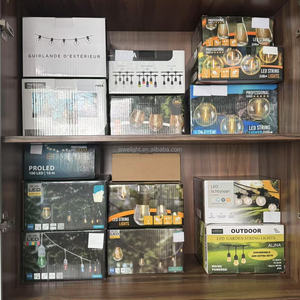 Гирлянда-подвеска для улицы, сада, Рождества, 110-220В, цоколь E27, черный провод, водонепроницаемость IP65, соединяемая, гирлянда-фестон - Product Image 5