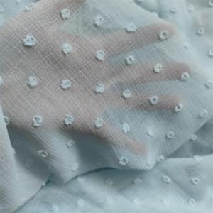 Stock 100% polyester froissé tissu mousseline à pois <span class=keywords><strong>suisse</strong></span> jupe robe foulard musulman - Product Image 1