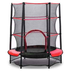 Trampolín Infantil <span class=keywords><strong>GOPLUS</strong></span> para Exteriores de 10 pies (165 cm) con Marco de Acero y Red de Seguridad, Carga Máxima 45 kg - Product Image 1