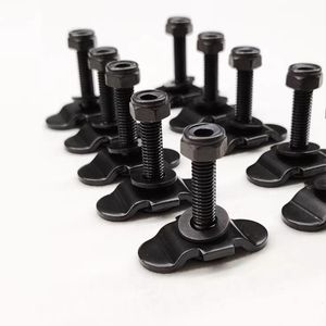 Треки из нержавеющей стали для крепления грузов в грузовиках и авиатранспорте с резьбой M6, M3, M4, M5, M8 — длины 40 мм, 25 мм, 50 мм, 12 мм - Product Image 1