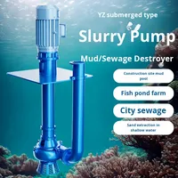Yz 15hp DC pompe à boue submersible verticale Non-colmatage pompage de sable alliage étang à poissons dragage pompe à eaux usées à tuyau unique