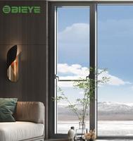 Ventana abatible manual con toldo desplegable y ventana abatible de aluminio con mosquitera.