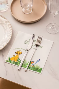 Custom ized Logo Einweg Cocktail Serviette 2-lagig wieder verwendbar für Restaurant und Hotels Dinner Parties Low MOQ - Product Image 2