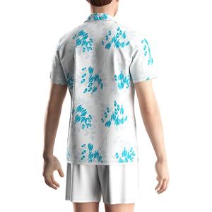 Chemises de golf pour hommes à manches courtes, à fleurs, performantes et respirantes - Product Image 6