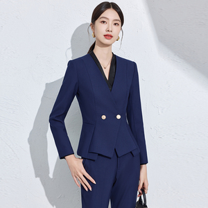 Traje <span class=keywords><strong>de</strong></span> Negocios para Mujer Otoño Invierno, Uniforme Profesional <span class=keywords><strong>de</strong></span> Oficina para Gerente <span class=keywords><strong>de</strong></span> Hotel, <span class=keywords><strong>Recepcionista</strong></span>, Ropa <span class=keywords><strong>de</strong></span> Trabajo para Personal <span class=keywords><strong>de</strong></span> Hotel - Product Image 6