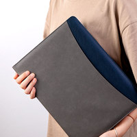 Carpeta de Presentación de Cuero A4 Personalizable, Multifuncional, Portadocumentos para Gerente de Ventas 4S con Logotipo Personalizado y Calculadora de Ventas